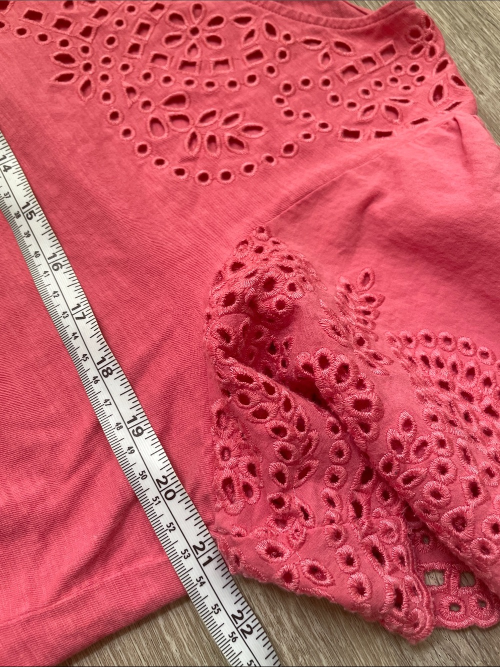 Boden | Broderie Eyelet cotton top size 14 - Picture 3 of 7